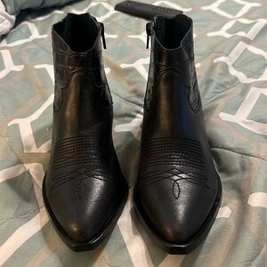 Black western style booties
